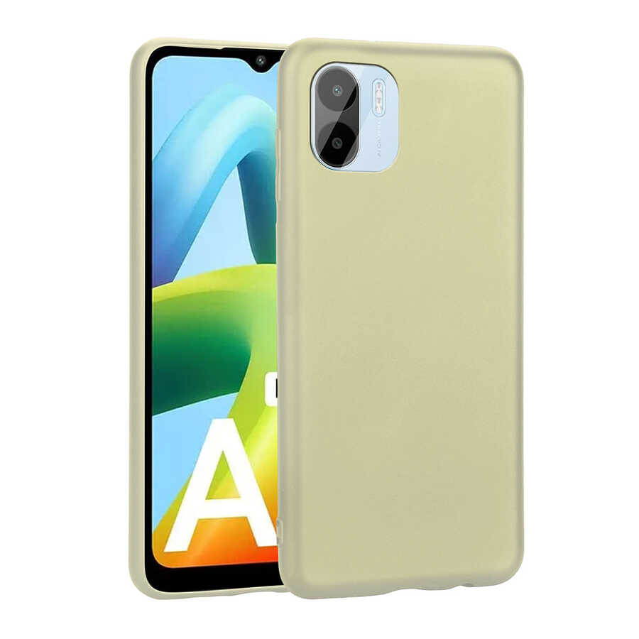 Xiaomi Redmi A1 Kılıf NXXA Premier Silikon Kapak-Gold