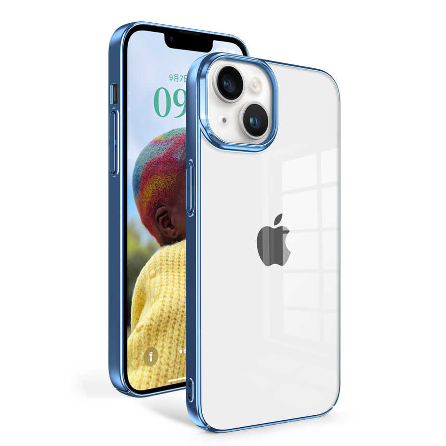 iPhone 14 Uyumlu NXXA Sun Kapak-Mavi Açık