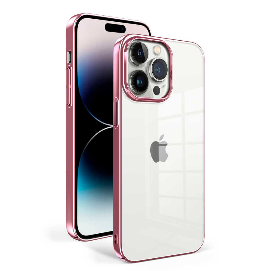 Apple iPhone 14 Pro Kılıf NXXA Sun Kapak-Rose Gold