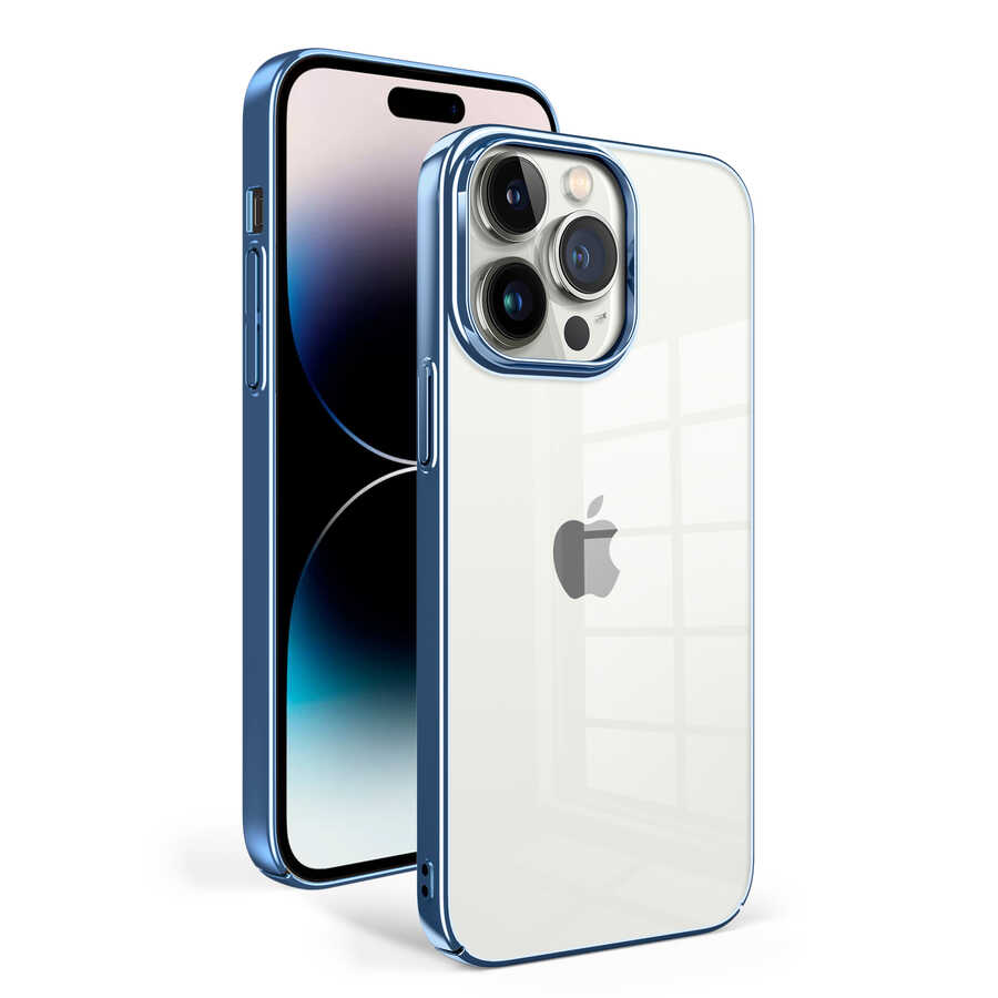 Apple iPhone 14 Pro Kılıf NXXA Sun Kapak-Mavi Açık