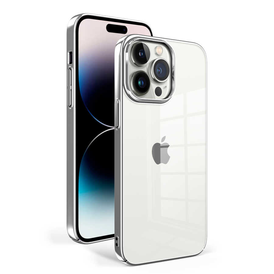 Apple iPhone 14 Pro Kılıf NXXA Sun Kapak-Gümüş