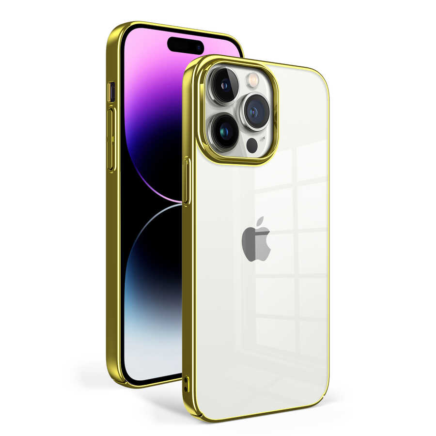 iPhone 14 Pro Max Uyumlu NXXA Sun Kapak-Gold