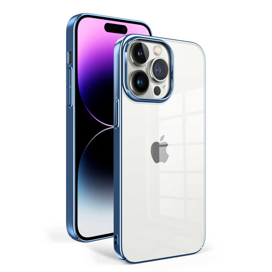 iPhone 14 Pro Max Uyumlu NXXA Sun Kapak-Mavi Açık
