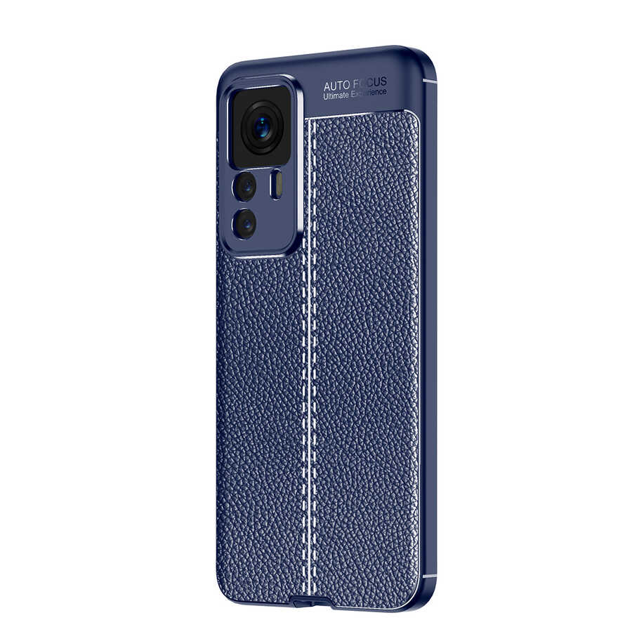 Xiaomi Mi 12T Kılıf NXXA Niss Silikon Kapak-Lacivert