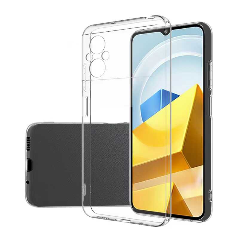 Xiaomi Poco M5 Kılıf NXXA Süper Silikon Kapak-Renksiz