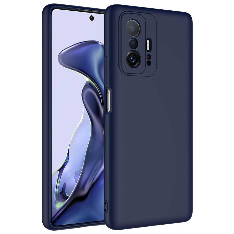 Xiaomi Mi 11T 5G Kılıf NXXA Mara LaAAKan Kapak-Lacivert