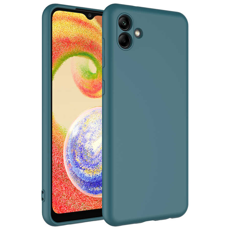 Galaxy A04 Kılıf NXXA Mara LaAAKan Kapak-Koyu Yeşil