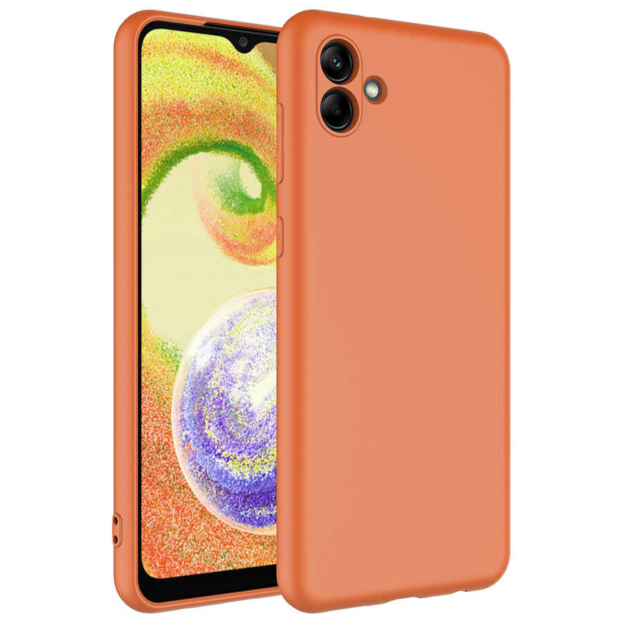 Galaxy A04 Kılıf NXXA Mara LaAAKan Kapak-Turuncu