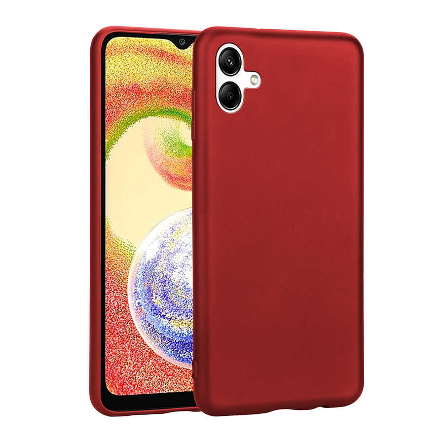 Galaxy A04 Kılıf NXXA Premier Silikon Kapak-Kırmızı