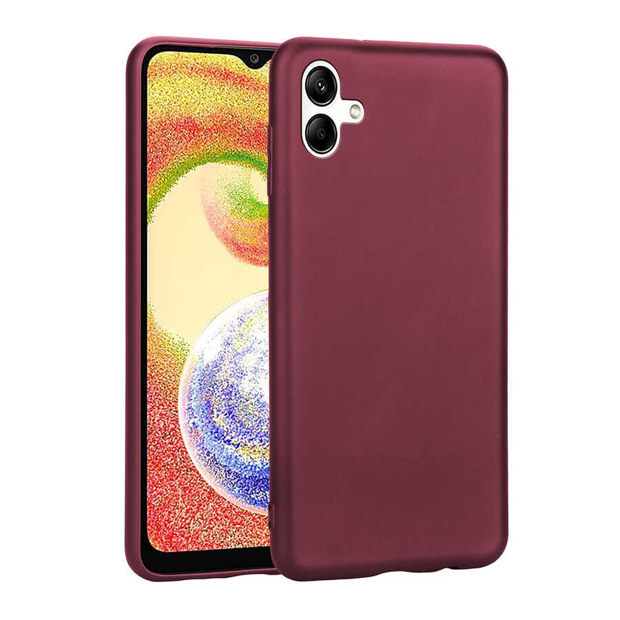 Galaxy A04 Kılıf NXXA Premier Silikon Kapak-Mürdüm