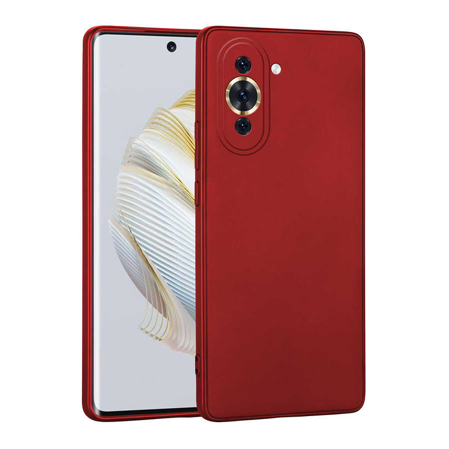 Huawei Nova 10 Kılıf NXXA Premier Silikon Kapak-Kırmızı