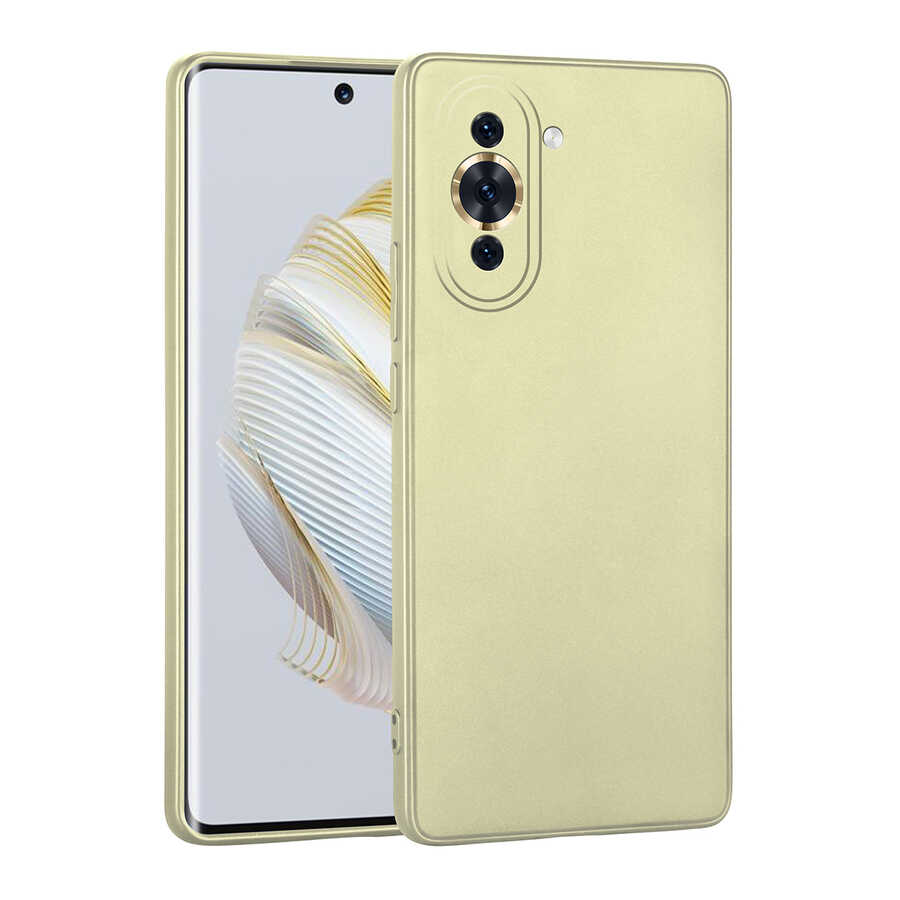 Huawei Nova 10 Kılıf NXXA Premier Silikon Kapak-Gold