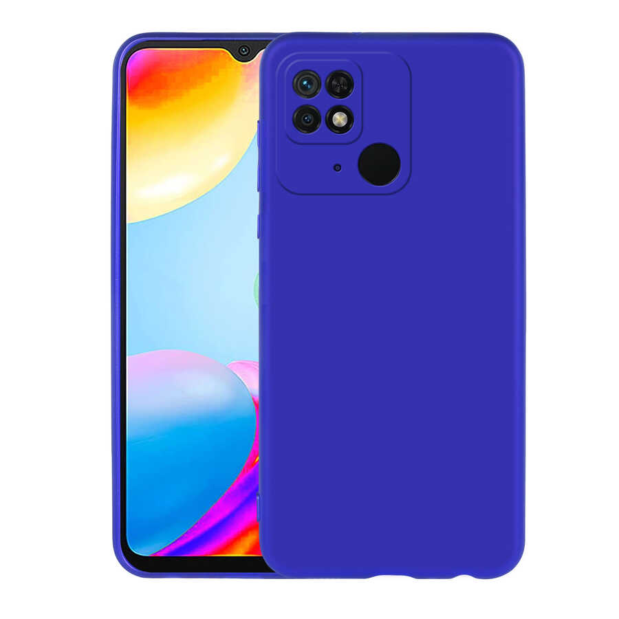 Xiaomi Redmi 10C Kılıf NXXA Premier Silikon Kapak-Saks Mavi