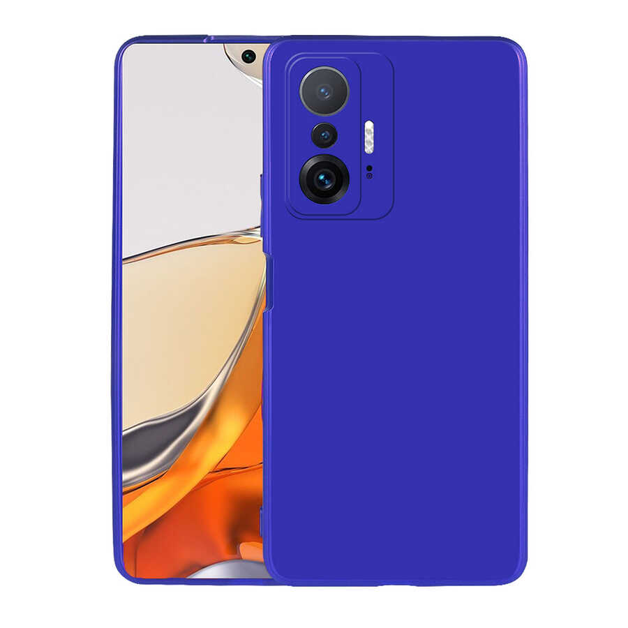 Xiaomi Mi 11T Pro 5G Kılıf NXXA Premier Silikon Kapak-Saks Mavi