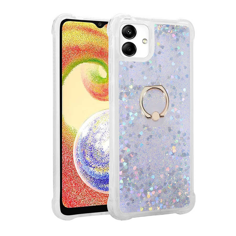 Galaxy A04 Kılıf NXXA Milce Kapak-Gümüş