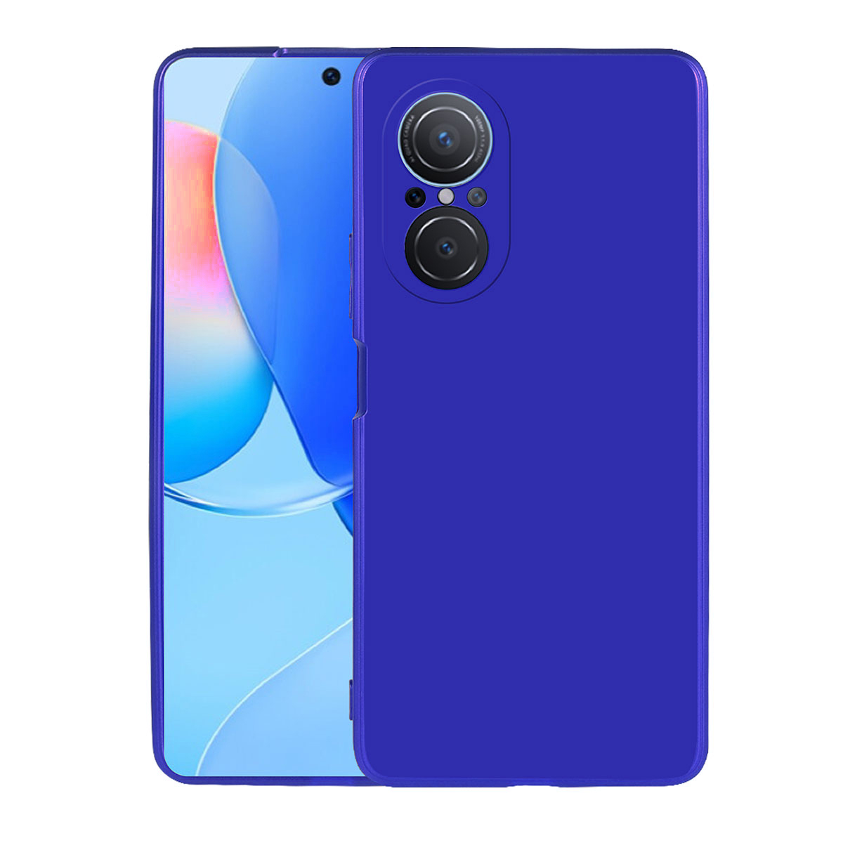 Huawei Nova 9 SE Kılıf NXXA Premier Silikon Kapak-Saks Mavi