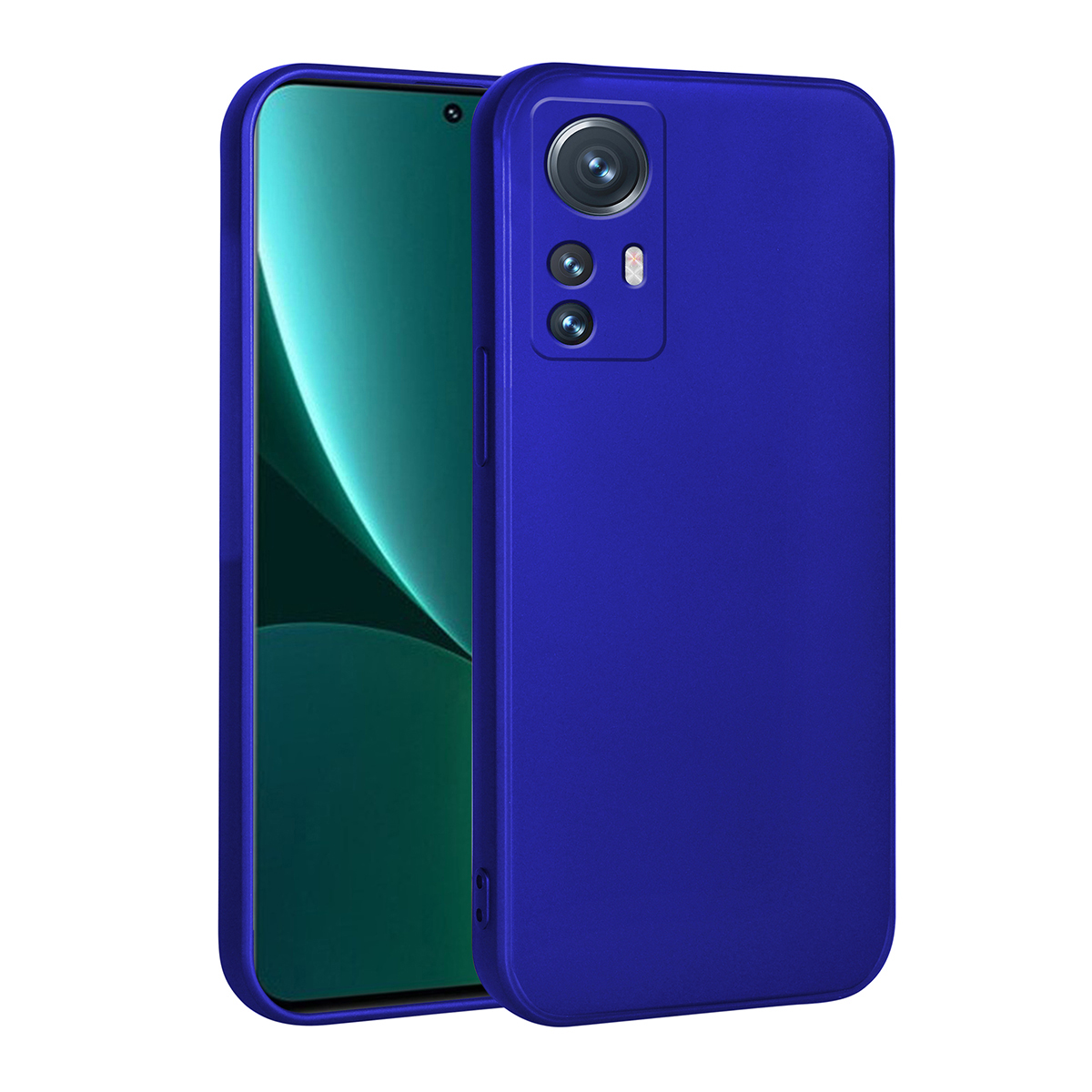 Xiaomi Xiaomi 12 Lite Kılıf NXXA Premier Silikon Kapak-Saks Mavi