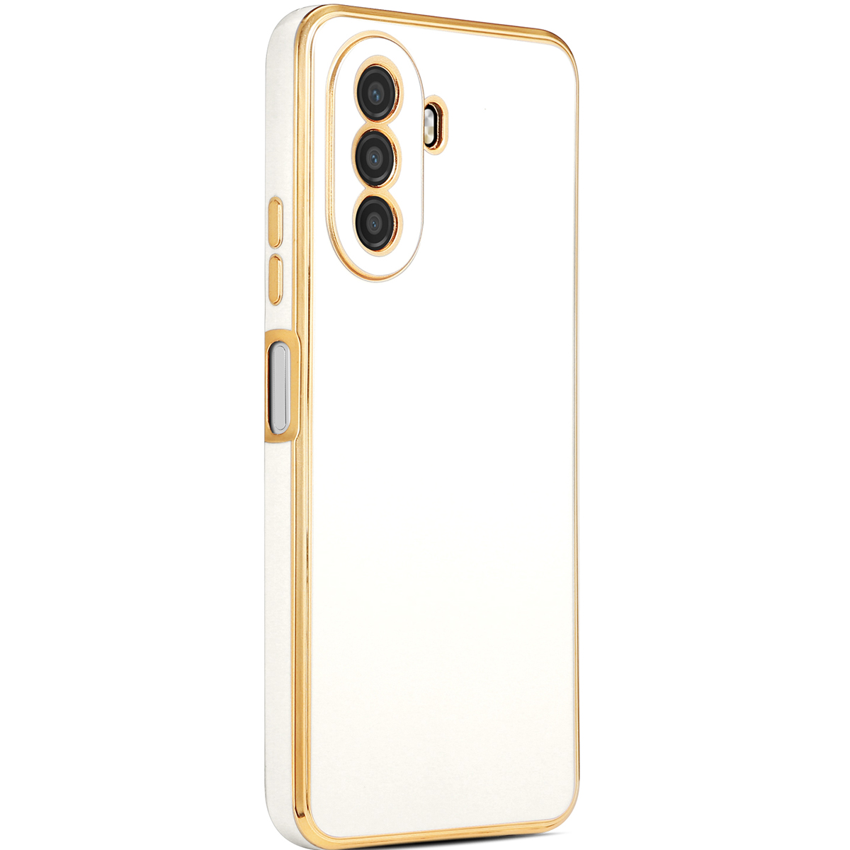 Huawei Nova Y70 Kılıf NXXA Bark Kapak-Beyaz