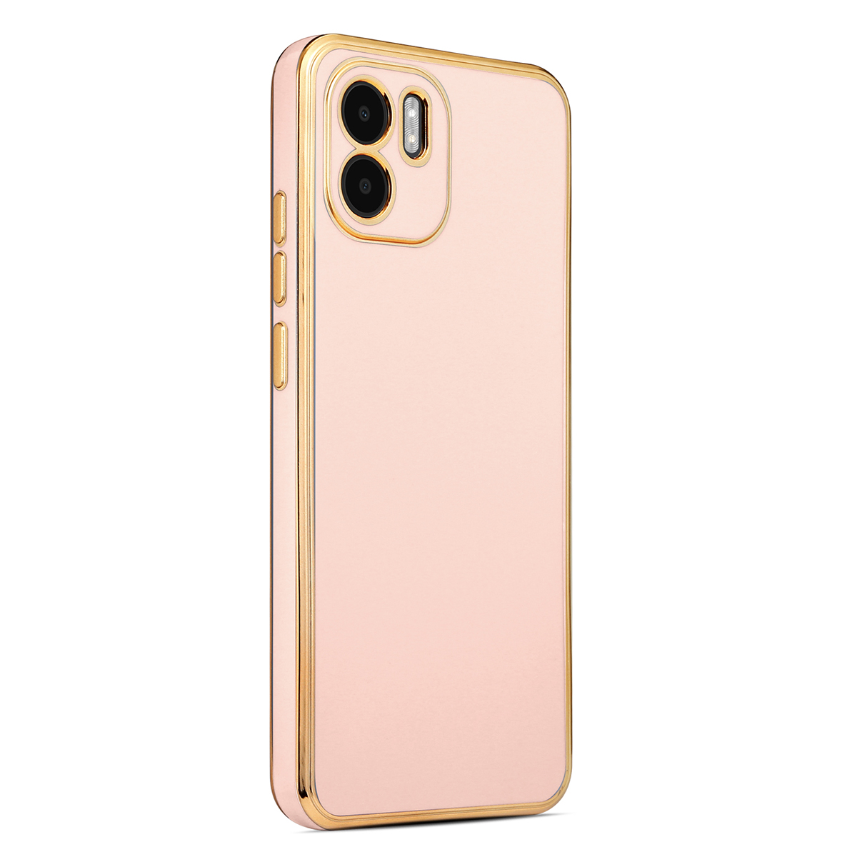 Xiaomi Redmi A1 Kılıf NXXA Bark Kapak-Rose Gold