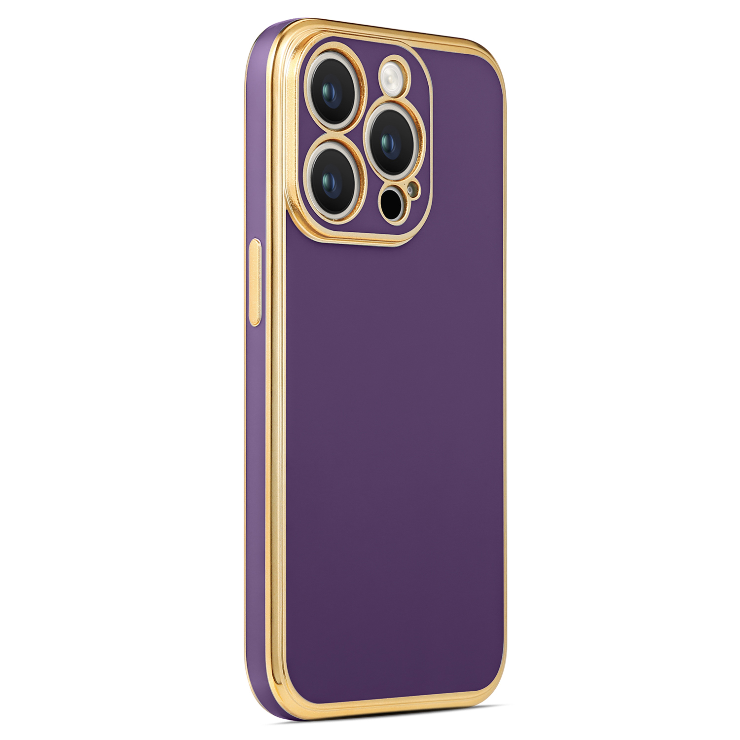 iPhone 14 Pro Uyumlu NXXA Bark Kapak-Derin Mor