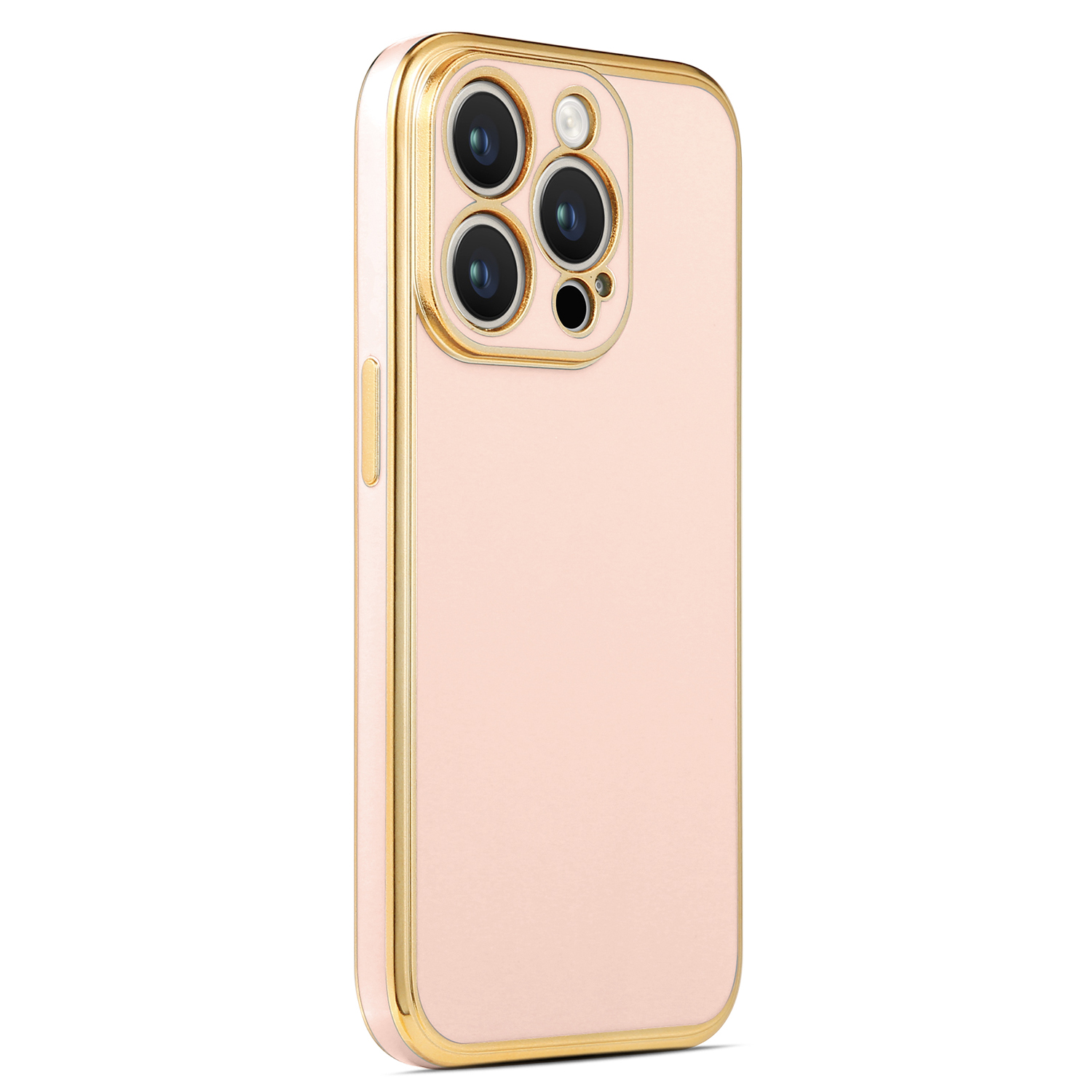 iPhone 14 Pro Uyumlu NXXA Bark Kapak-Rose Gold