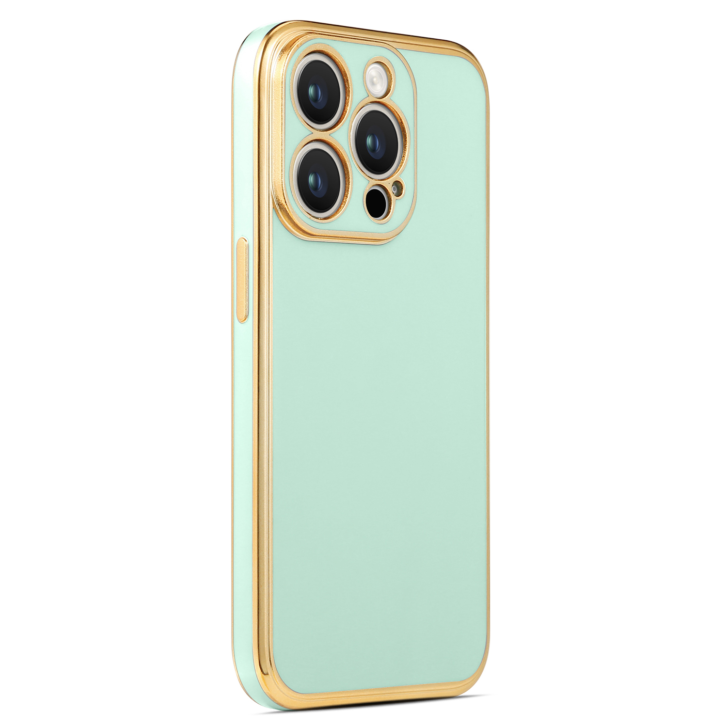 iPhone 14 Pro Uyumlu NXXA Bark Kapak-Açık Yeşil