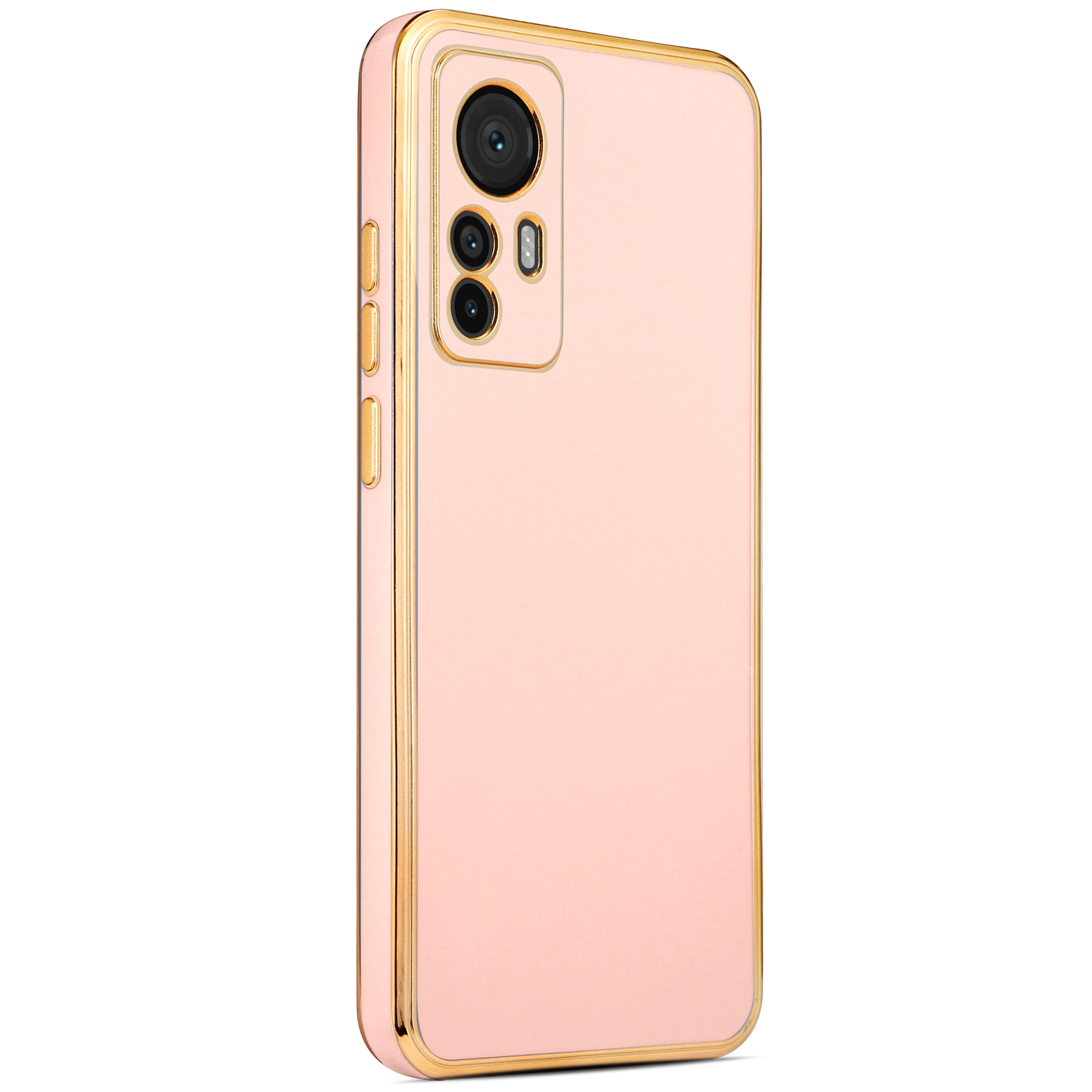 Xiaomi Mi 12T Pro Kılıf NXXA Bark Kapak-Rose Gold
