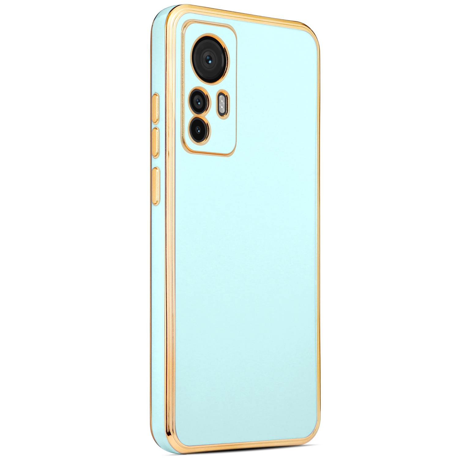Xiaomi Mi 12T Pro Kılıf NXXA Bark Kapak-Mavi Açık