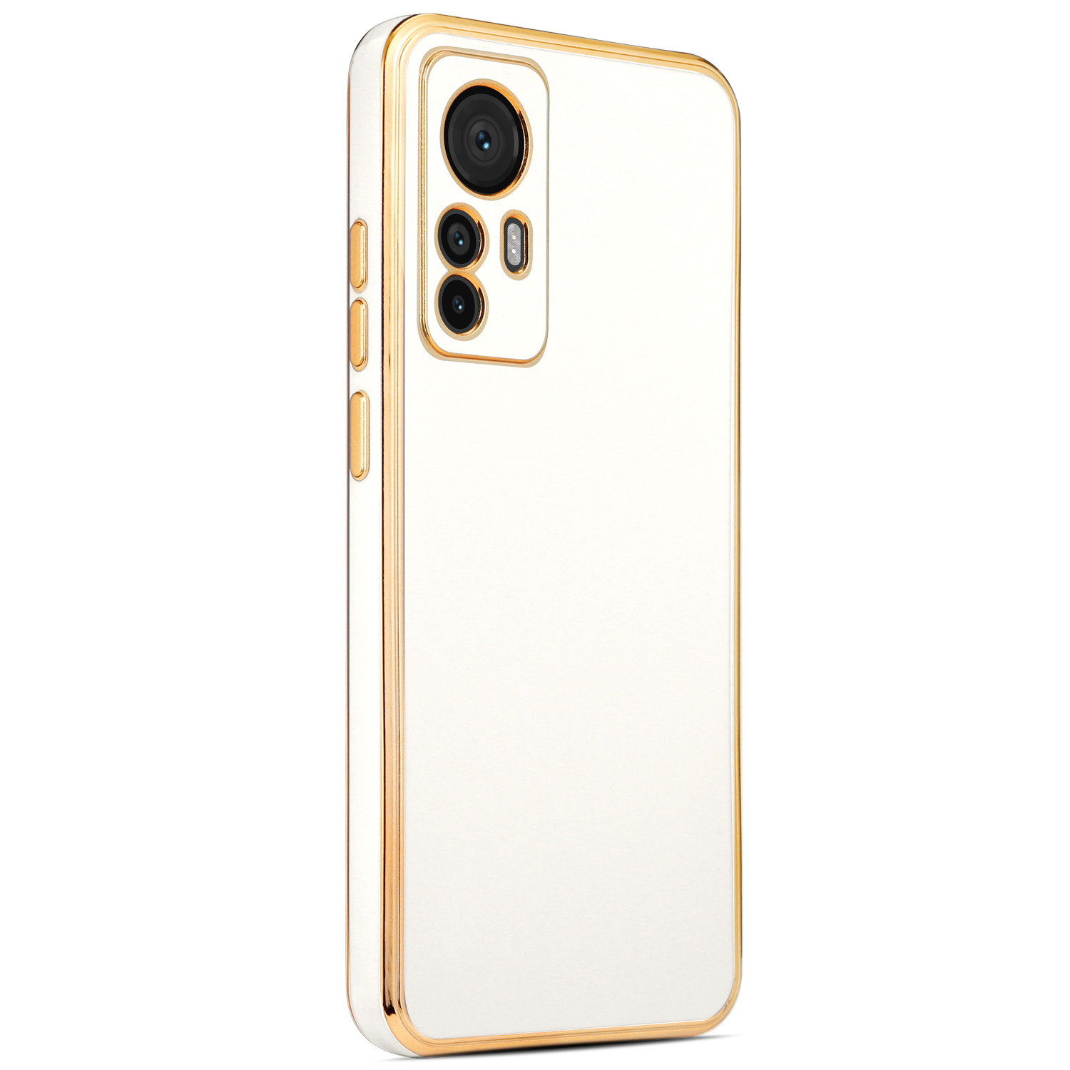 Xiaomi Mi 12T Pro Kılıf NXXA Bark Kapak-Beyaz