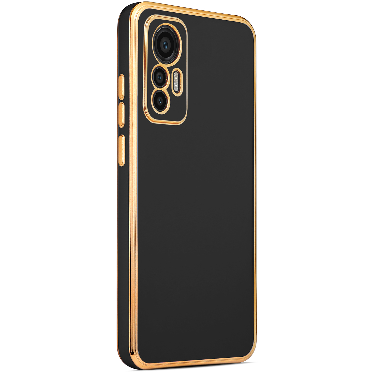 Xiaomi Xiaomi 12 Lite Kılıf NXXA Bark Kapak-Siyah