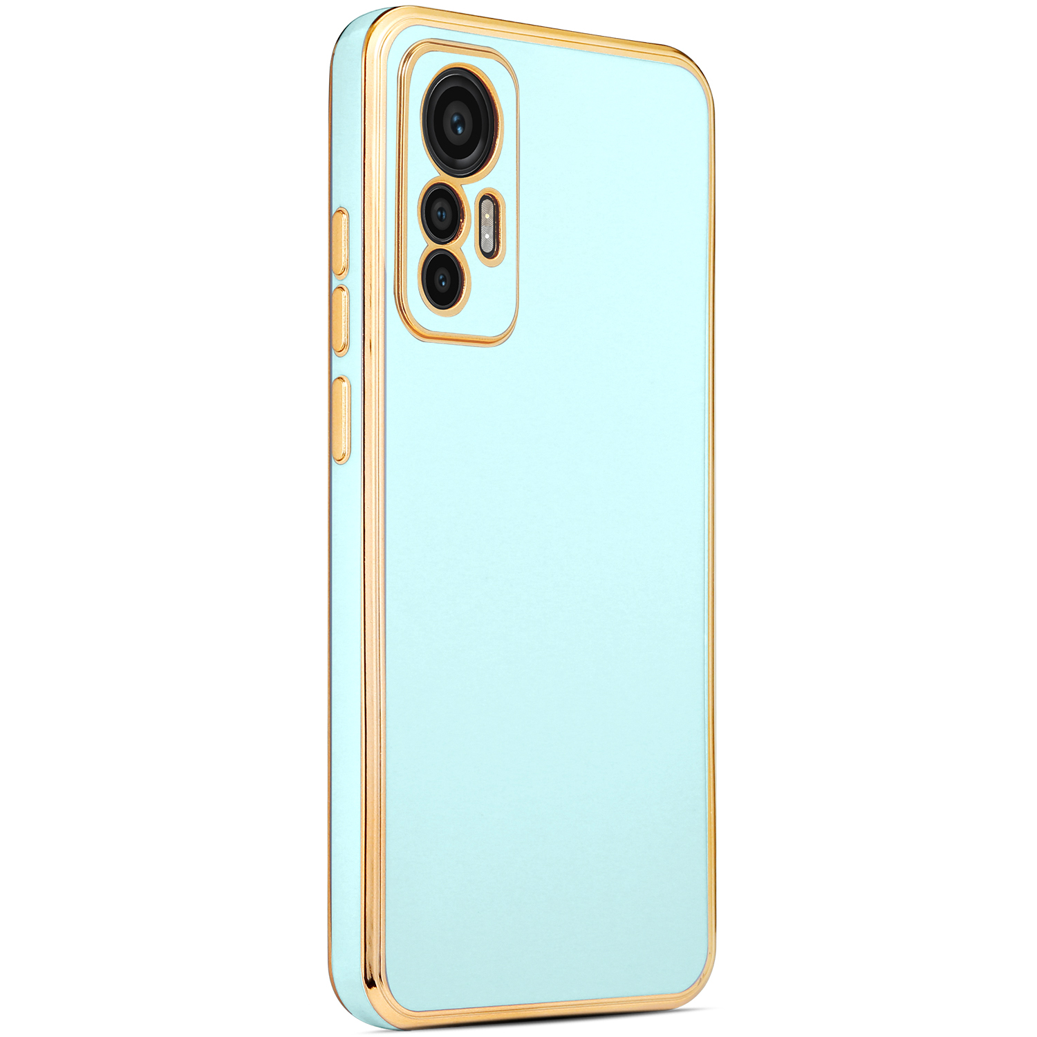 Xiaomi Xiaomi 12 Lite Kılıf NXXA Bark Kapak-Mavi Açık