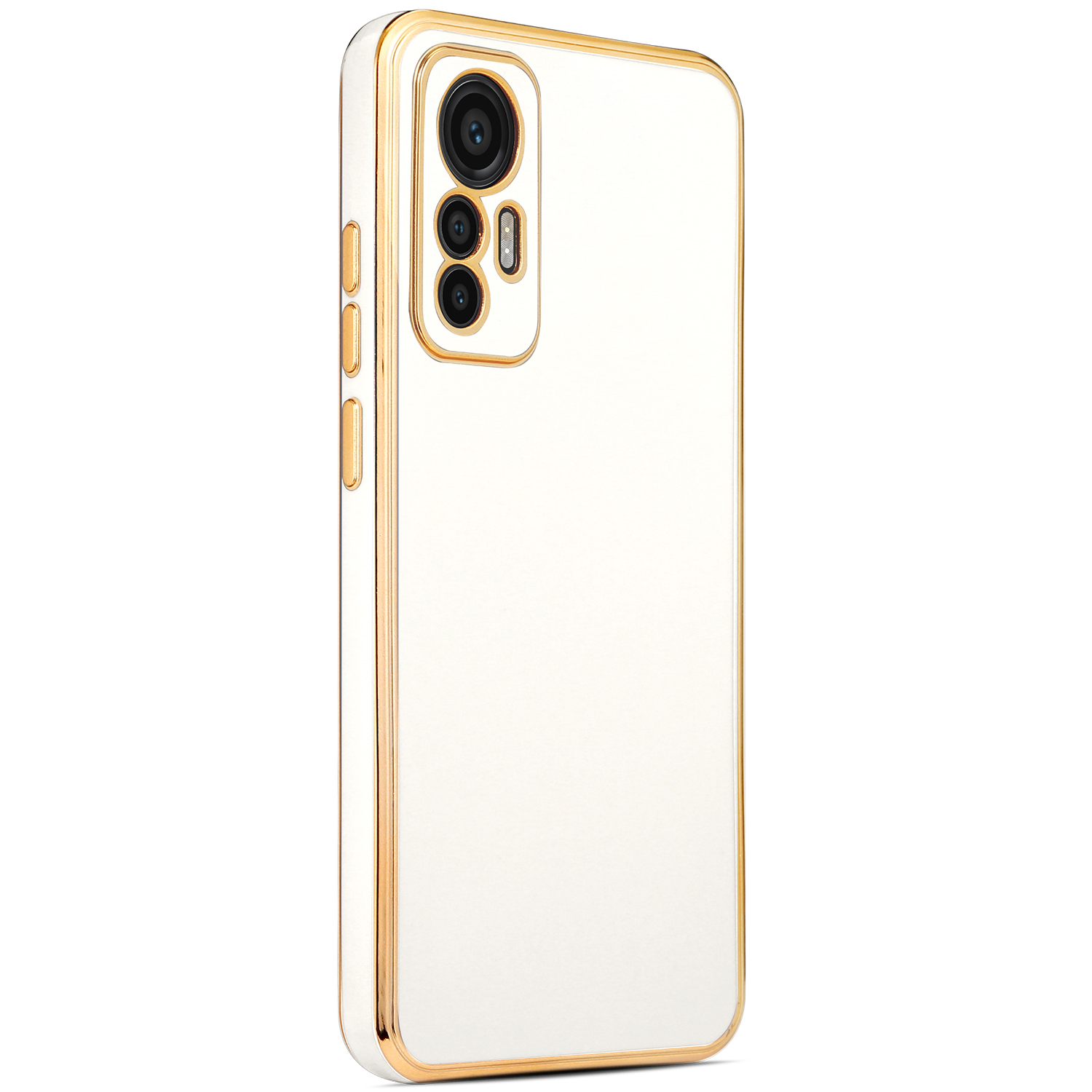 Xiaomi Xiaomi 12 Lite Kılıf NXXA Bark Kapak-Beyaz