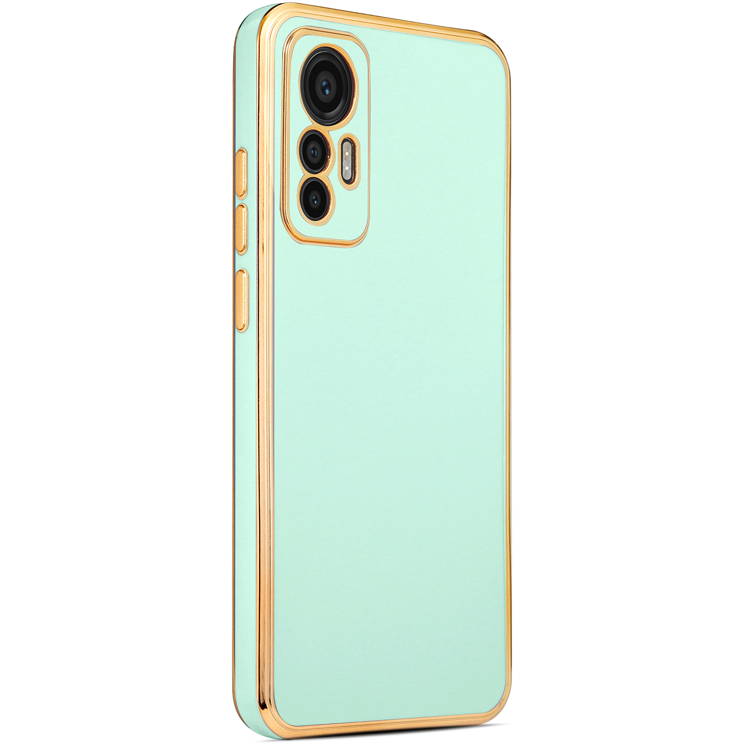 Xiaomi Xiaomi 12 Lite Kılıf NXXA Bark Kapak-Açık Yeşil