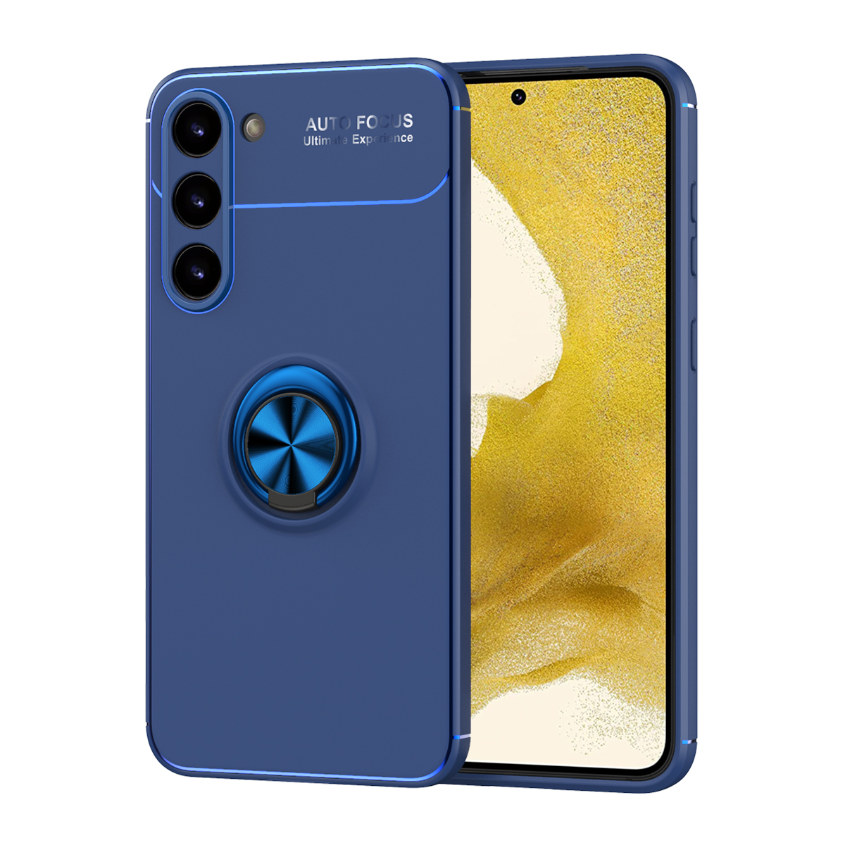 Galaxy S23 Kılıf NXXA Ravel Silikon Kapak-Mavi
