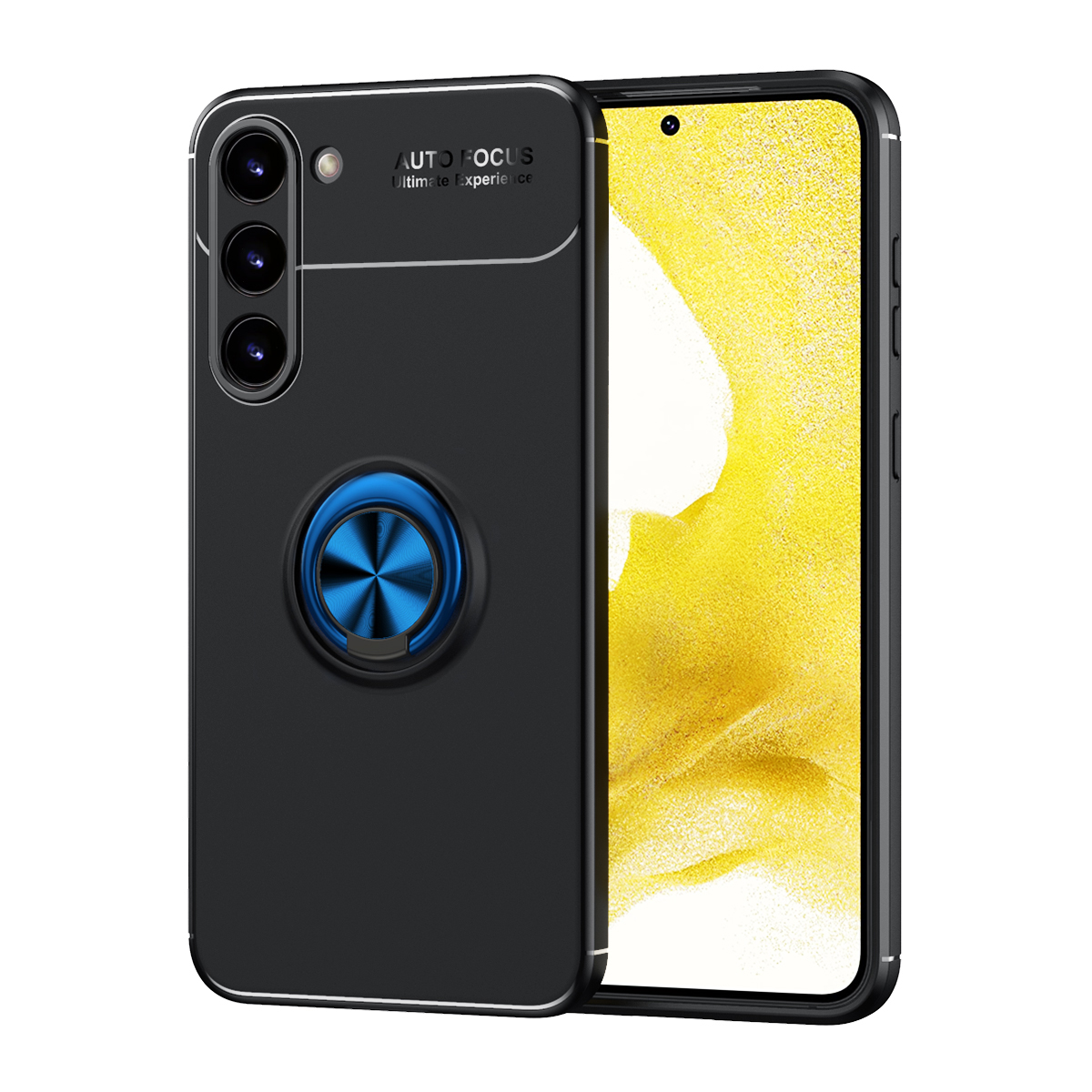 Galaxy S23 Plus Kılıf NXXA Ravel Silikon Kapak-Siyah-Mavi