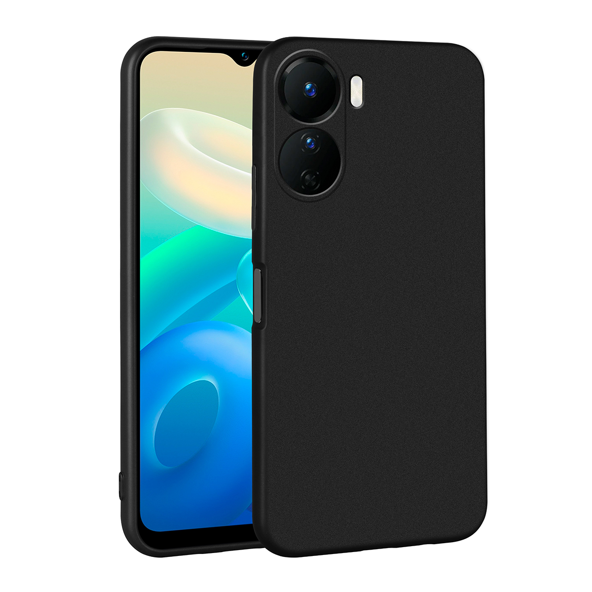 Vivo Y16 Kılıf NXXA Premier Silikon Kapak-Siyah