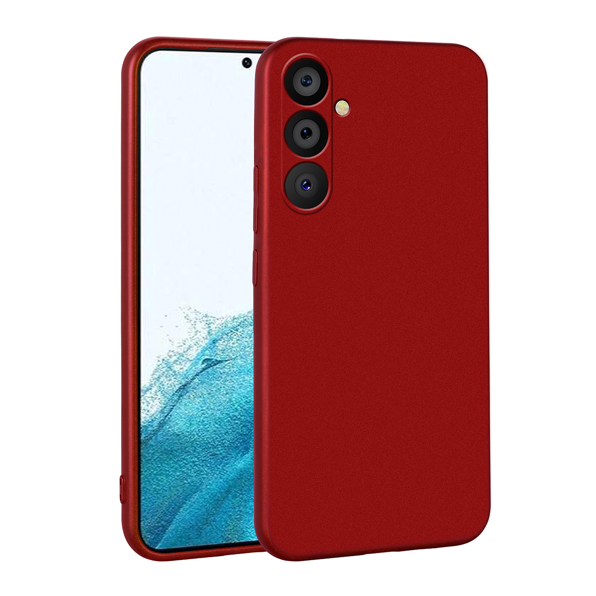 Galaxy A54 Kılıf NXXA Premier Silikon Kapak-Kırmızı