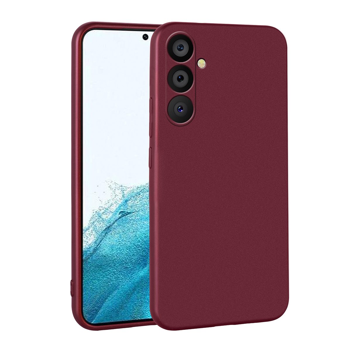 Galaxy A54 Kılıf NXXA Premier Silikon Kapak-Mürdüm