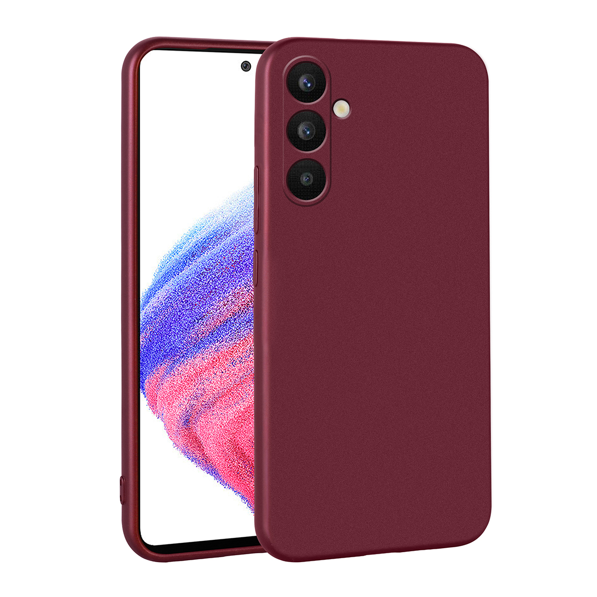 Galaxy A34 Kılıf NXXA Premier Silikon Kapak-Mürdüm