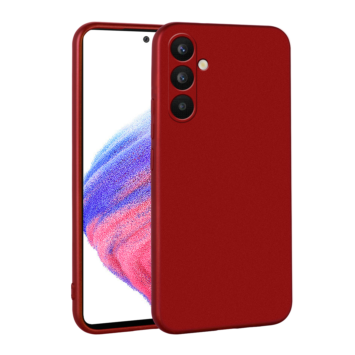 Galaxy A34 Kılıf NXXA Premier Silikon Kapak-Kırmızı
