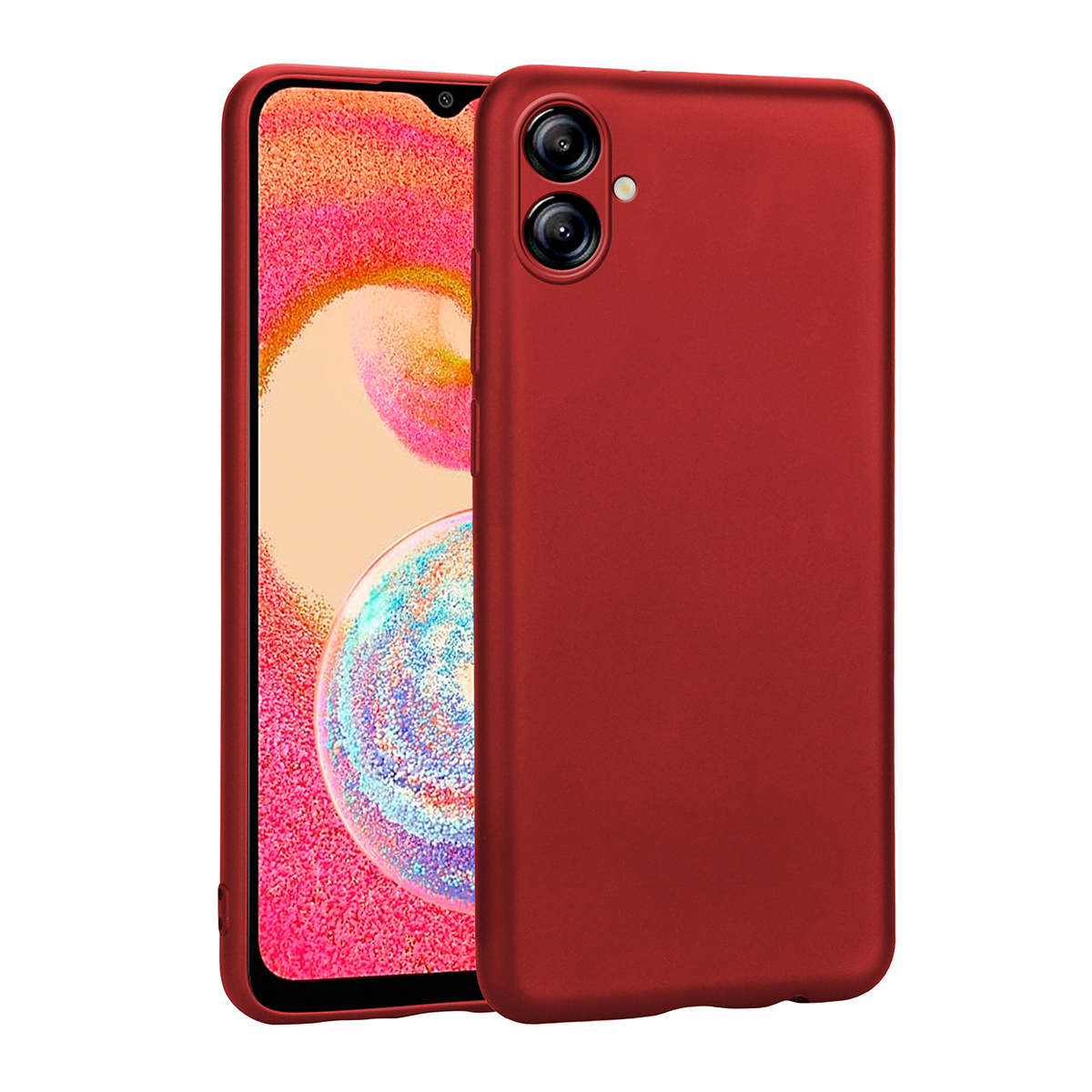 Galaxy A04E Kılıf NXXA Premier Silikon Kapak-Kırmızı