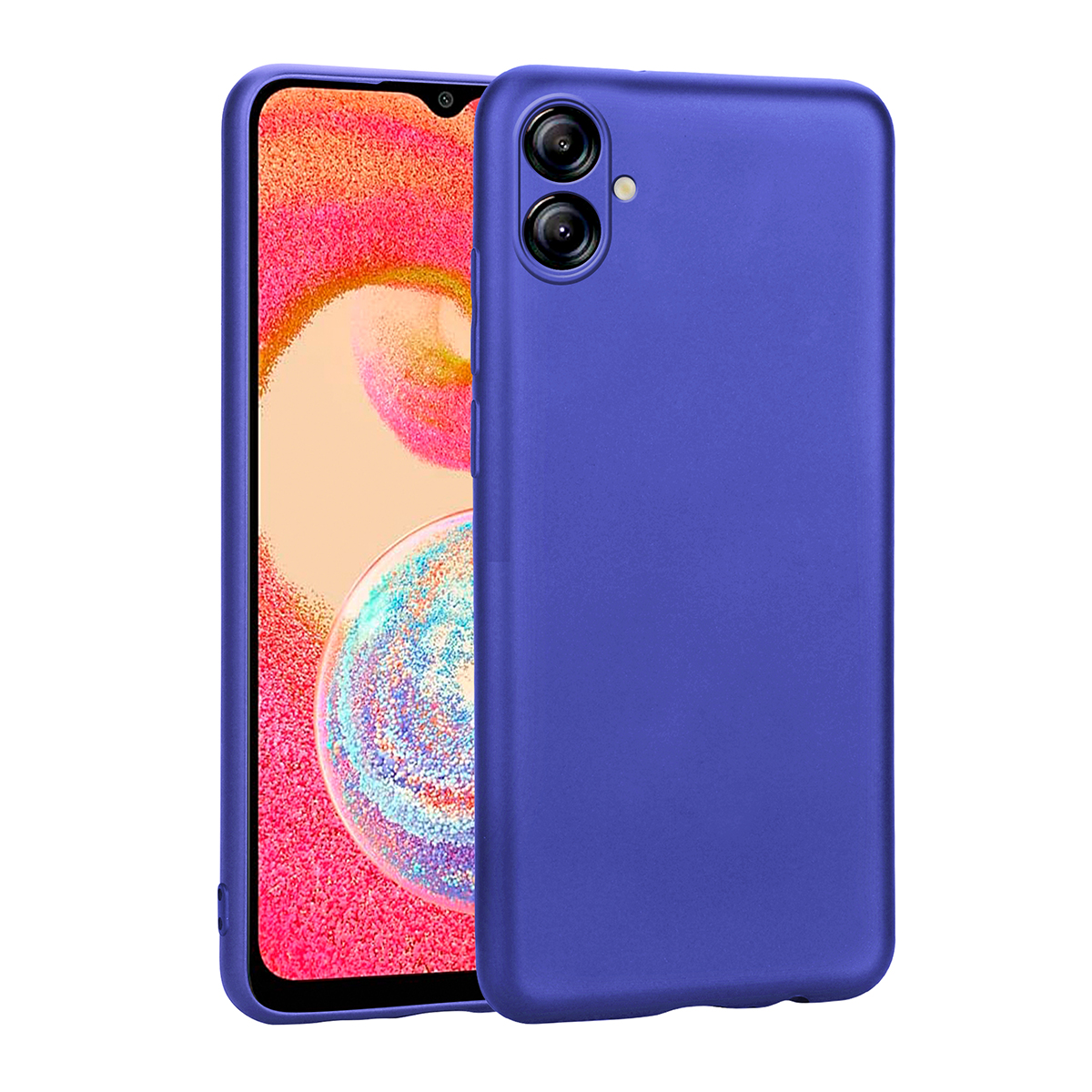 Galaxy A04E Kılıf NXXA Premier Silikon Kapak-Saks Mavi