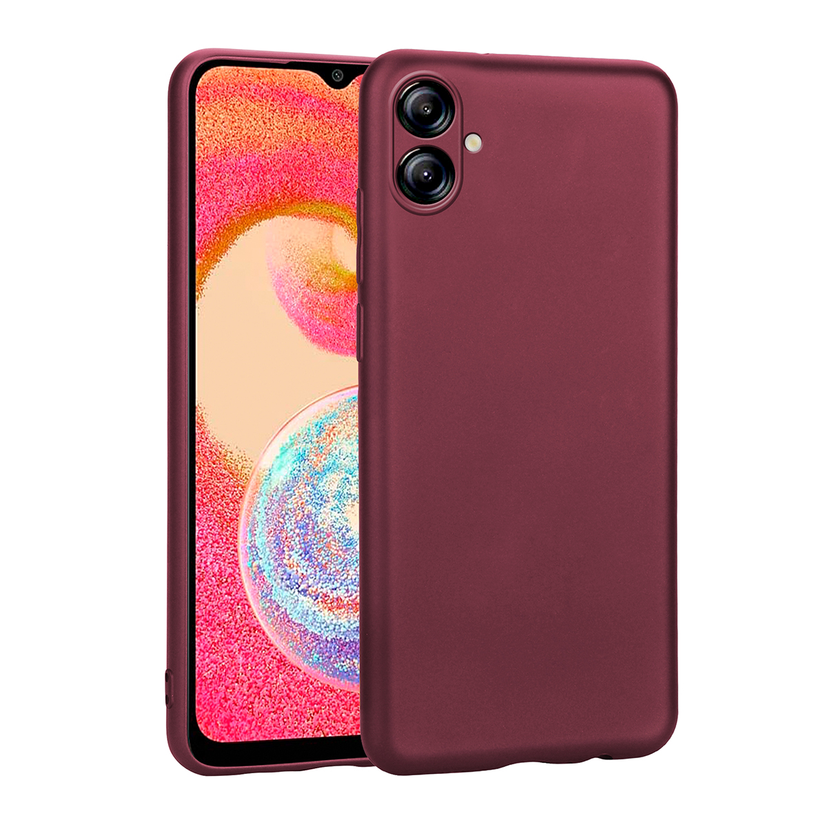 Galaxy A04E Kılıf NXXA Premier Silikon Kapak-Mürdüm