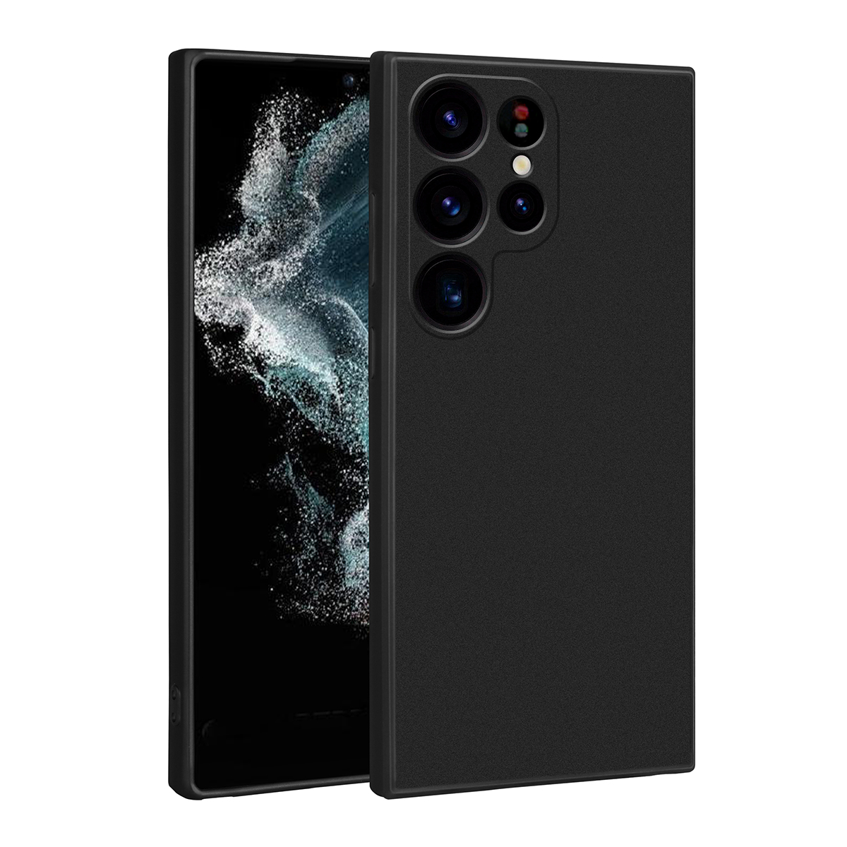 Galaxy S23 Ultra Kılıf NXXA Premier Silikon Kapak-Siyah