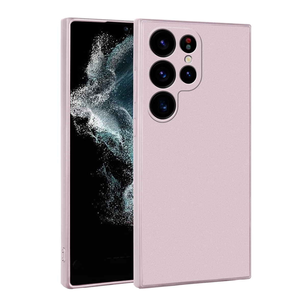 Galaxy S23 Ultra Kılıf NXXA Premier Silikon Kapak-Rose Gold