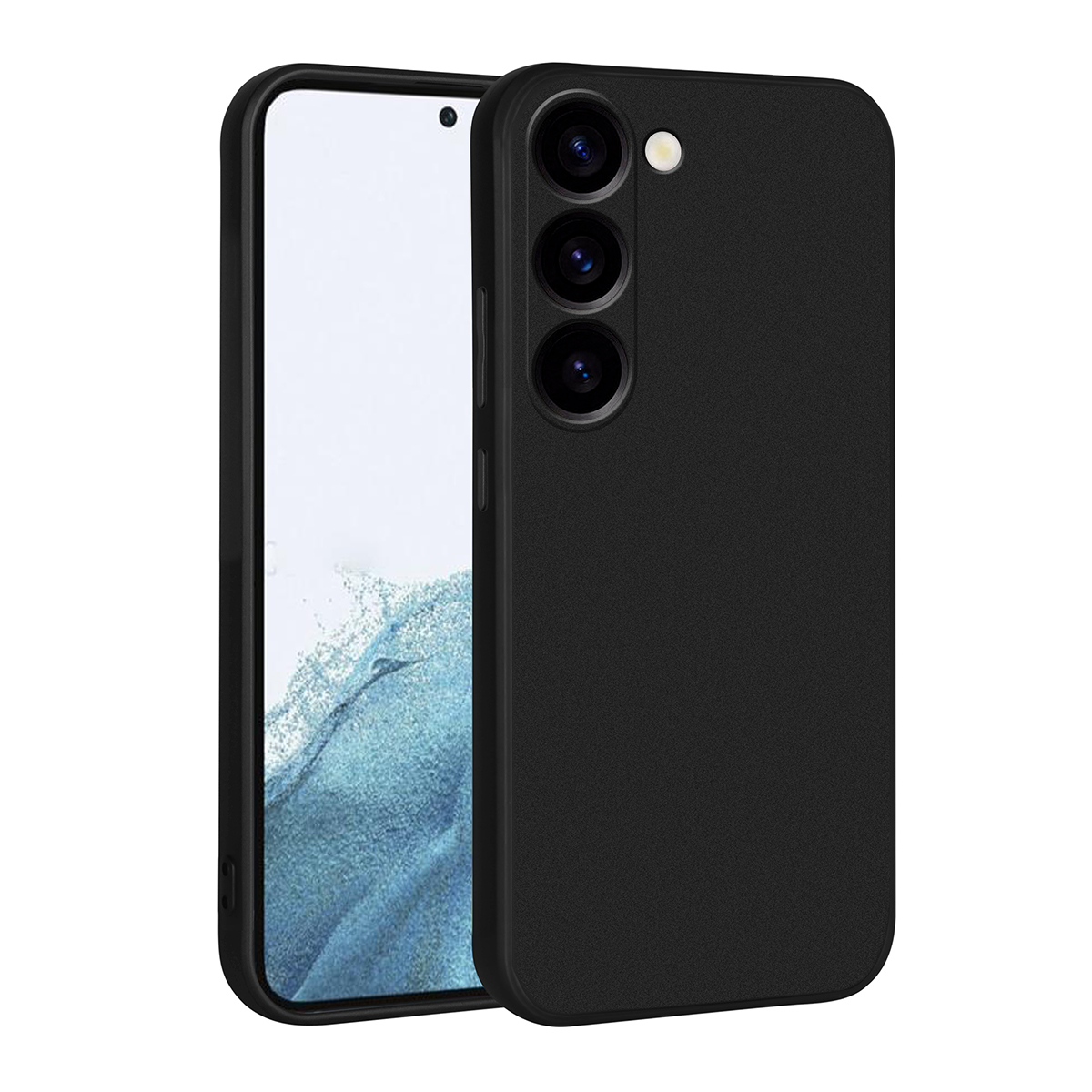 Galaxy S23 Kılıf NXXA Premier Silikon Kapak-Siyah