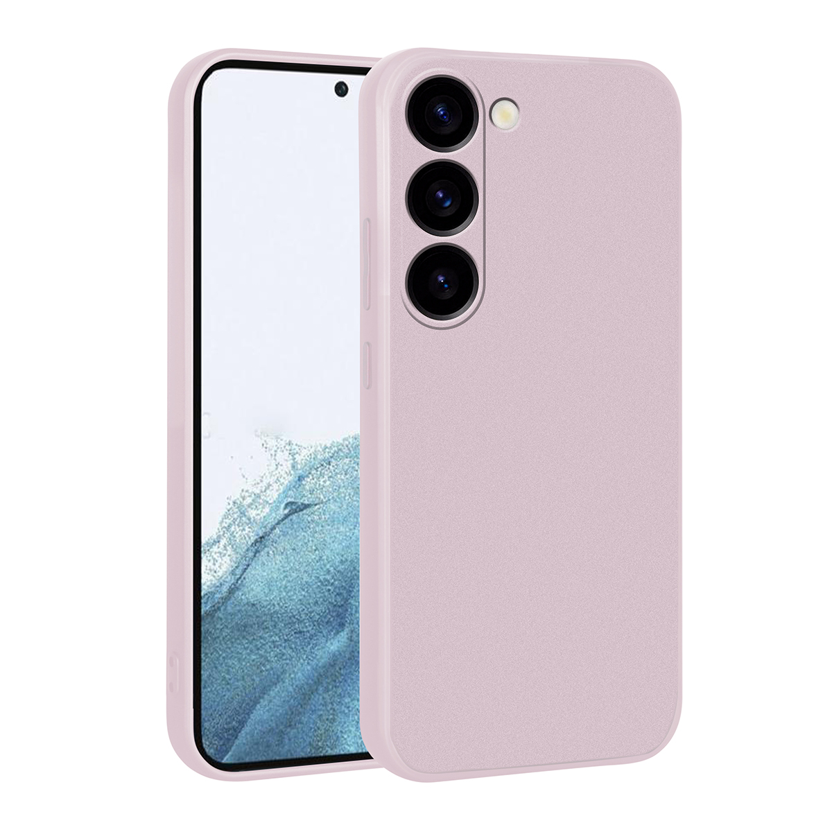 Galaxy S23 Kılıf NXXA Premier Silikon Kapak-Rose Gold