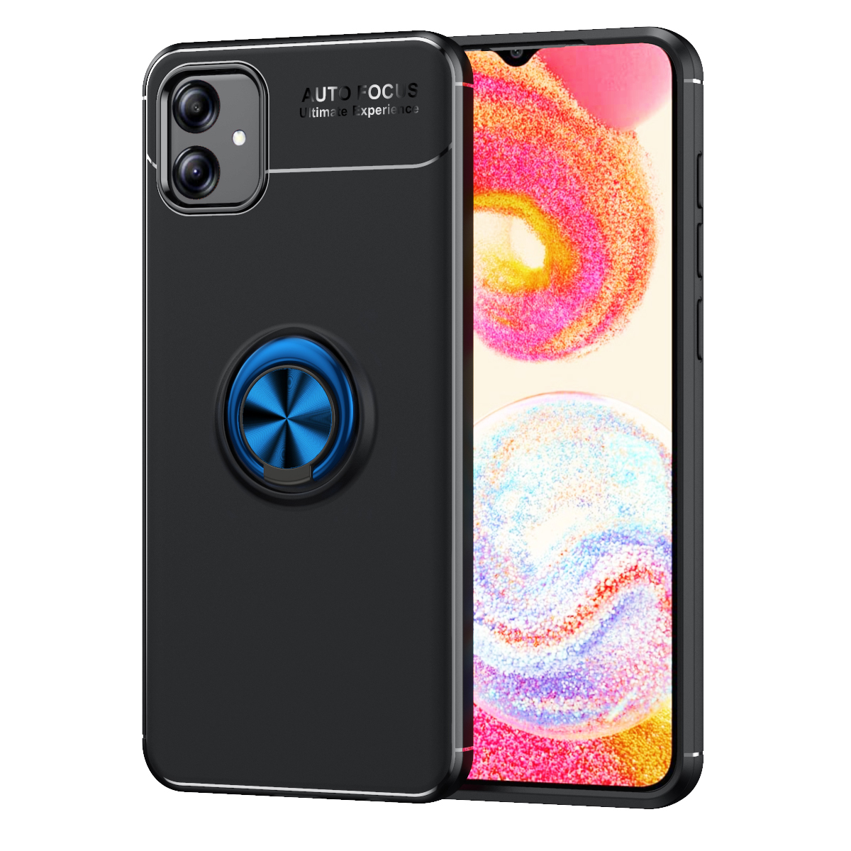 Galaxy A04E Kılıf NXXA Ravel Silikon Kapak-Siyah-Mavi