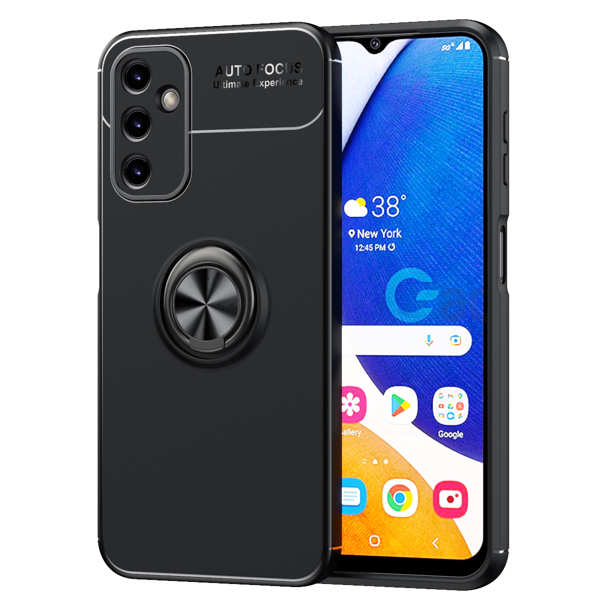 Galaxy A14 Kılıf NXXA Ravel Silikon Kapak-Siyah