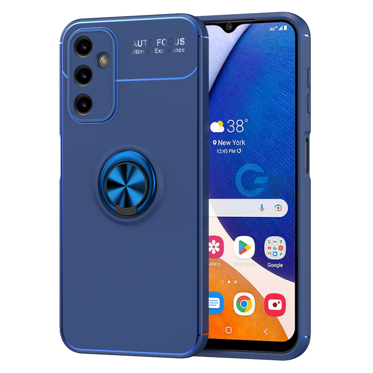 Galaxy A54 Kılıf NXXA Ravel Silikon Kapak-Mavi